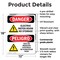 Signmission Electric Meter Room No Storage Bilingual Danger Sign, Plastic, 12in W x 18in L, 2PK OS-2PACK-DS-P-1218-VS-1192 - alternate 4
